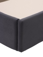 Кровать парящая «Альба», спальное место 1600×2000 мм, велюр, цвет графит  (артикул 10984755)  большой выбор товаров оптом и в розницу по низким ценам с доставкой