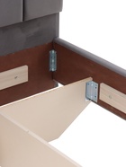 Кровать парящая «Альба», спальное место 1600×2000 мм, велюр, цвет серый  (артикул 10984756)  большой выбор товаров оптом и в розницу по низким ценам с доставкой