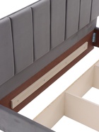 Кровать парящая «Альба», спальное место 1600×2000 мм, велюр, цвет серый  (артикул 10984756)  большой выбор товаров оптом и в розницу по низким ценам с доставкой