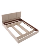 Кровать парящая «Альба», спальное место 1600×2000 мм, велюр, цвет бежевый  (артикул 10984757)  большой выбор товаров оптом и в розницу по низким ценам с доставкой