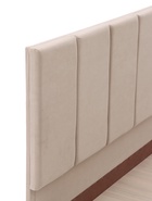 Кровать парящая «Альба», спальное место 1600×2000 мм, велюр, цвет бежевый  (артикул 10984757)  большой выбор товаров оптом и в розницу по низким ценам с доставкой