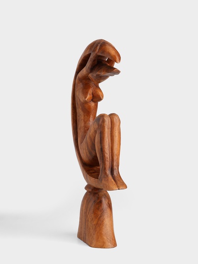 Сувенир «Девушка на луне», 20×6×40 см, дерево суар