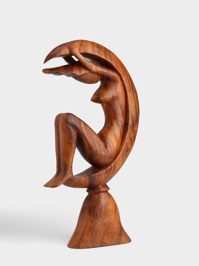 Сувенир «Девушка на луне», 20×6×40 см, дерево суар