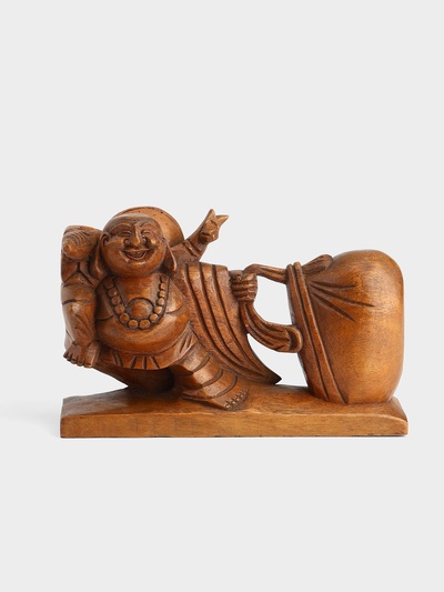 Сувенир «Хотэй с сумкой», 20×6×13 см, дерево суар