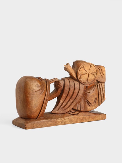 Сувенир «Хотэй с сумкой», 20×6×13 см, дерево суар