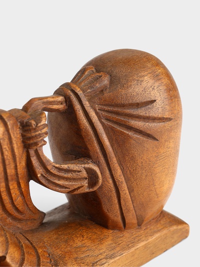 Сувенир «Хотэй с сумкой», 20×6×13 см, дерево суар