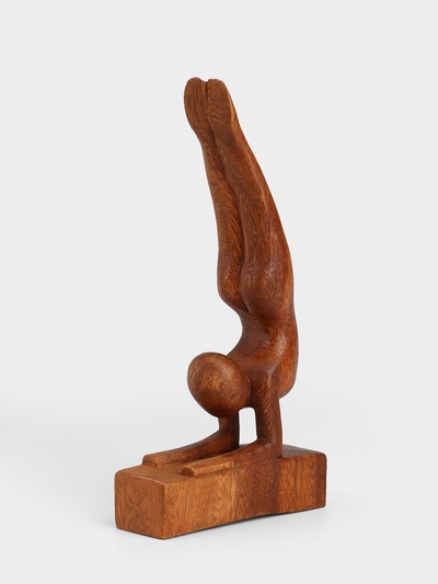 Абстракция «Гимнастика», 11×4×20 см, дерево суар