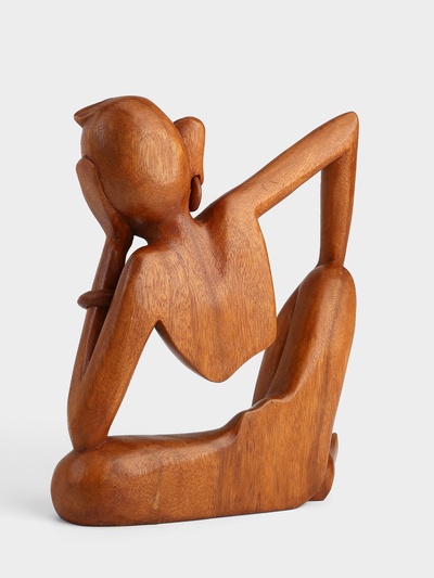 Абстракция «Мыслитель», 25×6×28 см, дерево суар