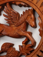 Панно «Пегас», 20×20×2 см, дерево суар  (артикул 10792822)  большой выбор товаров оптом и в розницу по низким ценам с доставкой