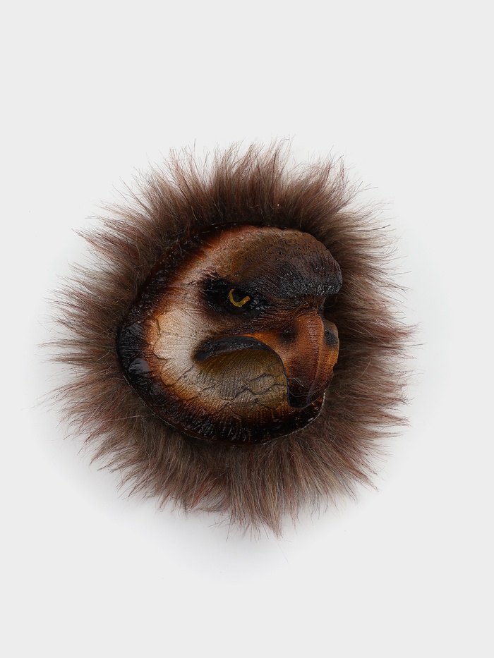 Панно «Голова орла», 15×15×7 см