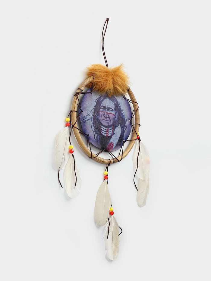 Ловец снов «Индеец», 15×2×35 см, бежевый