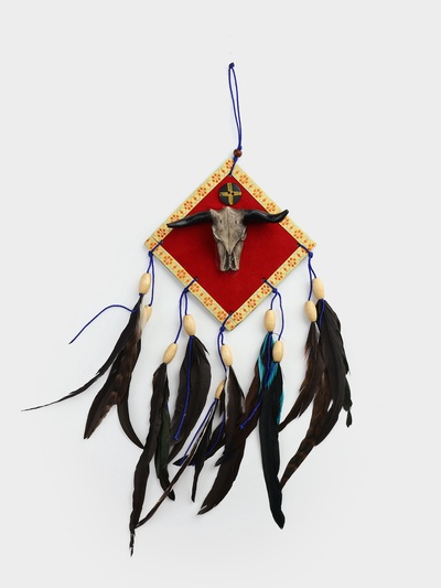 Ловец снов «Череп буйвола», 20×4×35 см, МИКС