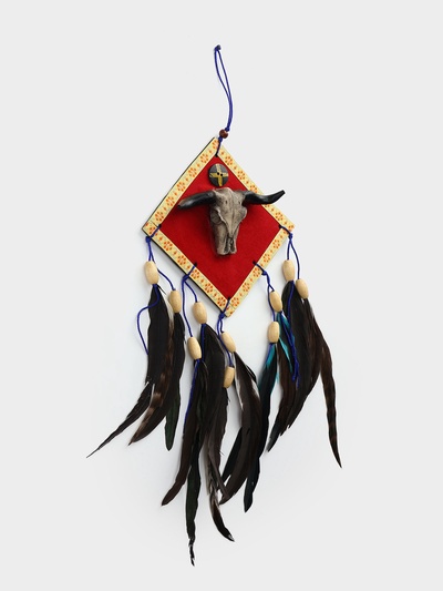 Ловец снов «Череп буйвола», 20×4×35 см, МИКС