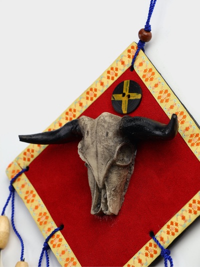 Ловец снов «Череп буйвола», 20×4×35 см, МИКС