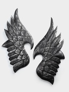 Сувенир интерьерный «Крылья», набор 2 шт., 70 см, дерево, серебро - фото 809545565