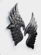 Сувенир интерьерный «Крылья», набор 2 шт., 70 см, дерево, серебро - фото 809545567