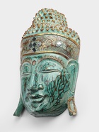 Сувенир «Голова Будды», 40 см, дерево, бирюзовый  (артикул 10897442)  большой выбор товаров оптом и в розницу по низким ценам с доставкой