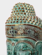 Сувенир «Голова Будды», 40 см, дерево, бирюзовый  (артикул 10897442)  большой выбор товаров оптом и в розницу по низким ценам с доставкой