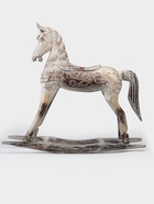 Сувенир интерьерный «Лошадка-качалка», 83×23×77 см, дерево, белый антик - Фото 4