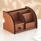 УЦЕНКА Органайзер 5 секций, 1 выдвижной ящик, серия Ясень шимо темный с кантом темным, 14×21 см - Фото 1