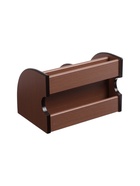 УЦЕНКА Органайзер 5 секций, 1 выдвижной ящик, серия Ясень шимо темный с кантом темным, 14×21 см - Фото 3