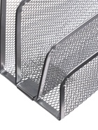 УЦЕНКА Подставка для бумаг сетка металл серая - Фото 2