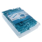 УЦЕНКА Набор скоросшивателей СТАММ 100 шт, синий СК53 - Фото 2