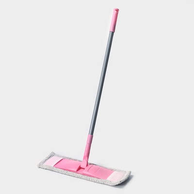 УЦЕНКА Швабра плоская, телескопическая ручка, микрофибра 40х14х90(120) см