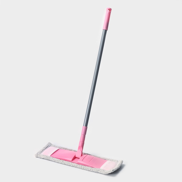 УЦЕНКА Швабра плоская, телескопическая ручка, микрофибра 40х14х90(120) см - Фото 1