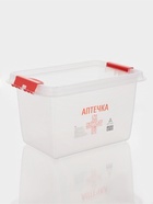 УЦЕНКА Аптечка 10л 35,9х24,2х21,1см прямоуг, цвет прозрачный/белый - Фото 2