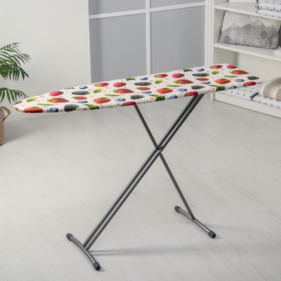 УЦЕНКА Доска гладильная «НИКА 1+» фанера (1225×345), плавно регулир. выс. выдвиж. подст МИКС 1100082