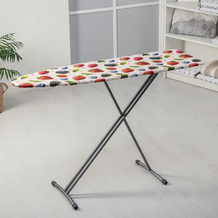 УЦЕНКА Доска гладильная «НИКА 1+» фанера (1225×345), плавно регулир. выс. выдвиж. подст МИКС 1100082 - Фото 1