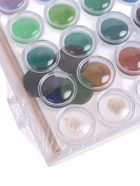 УЦЕНКА Краски акварельные 48 цв, круглые кюветы 23 мм, с кистью, пластиковый пенал, TOP CALLIGRATA 1 - Фото 4