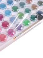 УЦЕНКА Краски акварельные 48 цв, круглые кюветы 23 мм, с кистью, пластиковый пенал, TOP CALLIGRATA 1 - Фото 7