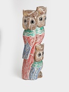 Сувенир интерьерный "Совы на ветке" дерево 20х8х60 см - фото 809643257