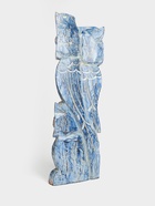 Сувенир интерьерный "Совы на ветке" дерево 20х8х60 см, цв. голубой - фото 809643266