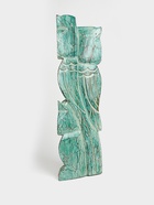 Сувенир интерьерный "Совы на ветке" дерево 20х8х60 см, цв. зелёный - фото 809643272