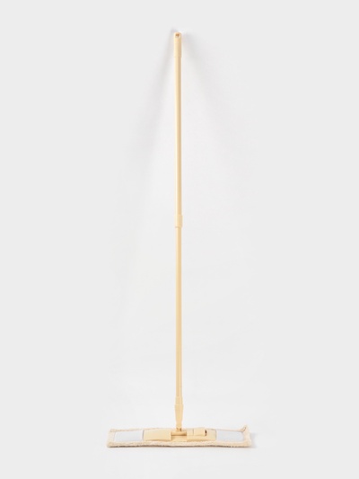 Швабра «Пастель», плоская, окрашенный телескопический черенок, микрофибра, 43×14×124 см