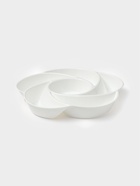 Менажница глубокая, 6 секций, d=28 см, пластик, белая - Фото 2