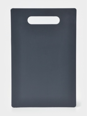 Доска разделочная, 28.5×18.7×0.3 см, пластик, графитовая