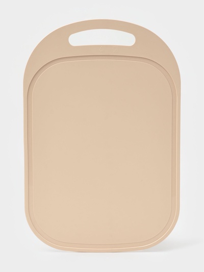 Доска разделочная, 36×24×0.3 см, пластик, бежевая