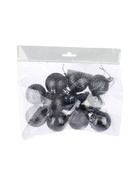 УЦЕНКА Набор шаров пластик d-5 см, 12 шт "Новогодние ветви" серый - Фото 6