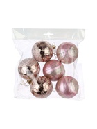 УЦЕНКА Набор шаров пластик d-7 см, 6 шт "Сюрприз" розовый - Фото 2