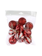 УЦЕНКА Набор шаров пластик d=6 см, 12 шт. «Мелодия» полосы, бело-красный - Фото 5