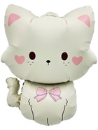 Воздушный шар фольгированный 28" «Кошечка с бантиком» 10993575