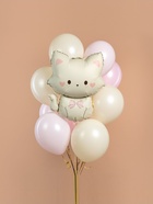 Воздушный шар фольгированный 28" «Кошечка с бантом» - Фото 4