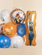 Воздушный шар фольгированный 34" «Зайка Полицейский» 10993583