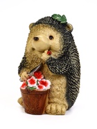 Садовая фигура из полистоуна «Ёжик с цветочным горшком», 20×16×26 см  (артикул 10976269)  большой выбор товаров оптом и в розницу по низким ценам с доставкой