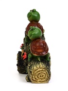 Садовая фигура из полистоуна «Черепашки на бревне», 24×13×25 см - Фото 6