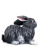 Садовая фигура из полистоуна «Заяц-почесун», 28×14×21 см - фото 809545941